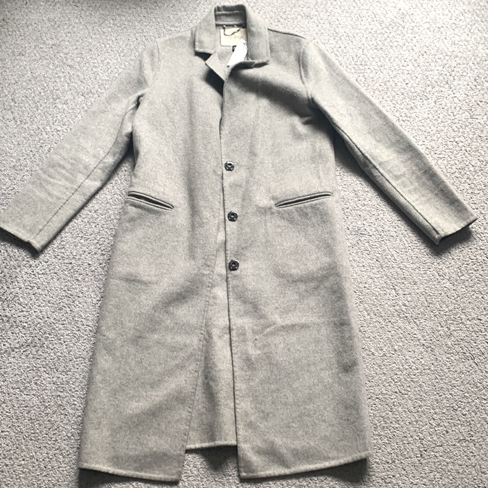 Vintage top shop long grey coat